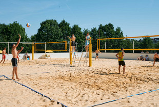 Matchs sur les terrains de beach volley