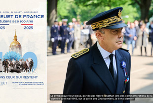 Hervé Jonathan, préfet d'Eure-et-Loir portant le bleuet durant la célébration du 8 mai 1945 Hervé Jonathan, préfet d'Eure-et-Loir portant le bleuet durant la célébration du 8 mai 1945