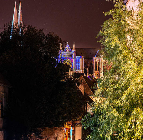 Chartres en lumières, illumination des bords de l'Eure, 2018 – Ville de Chartres