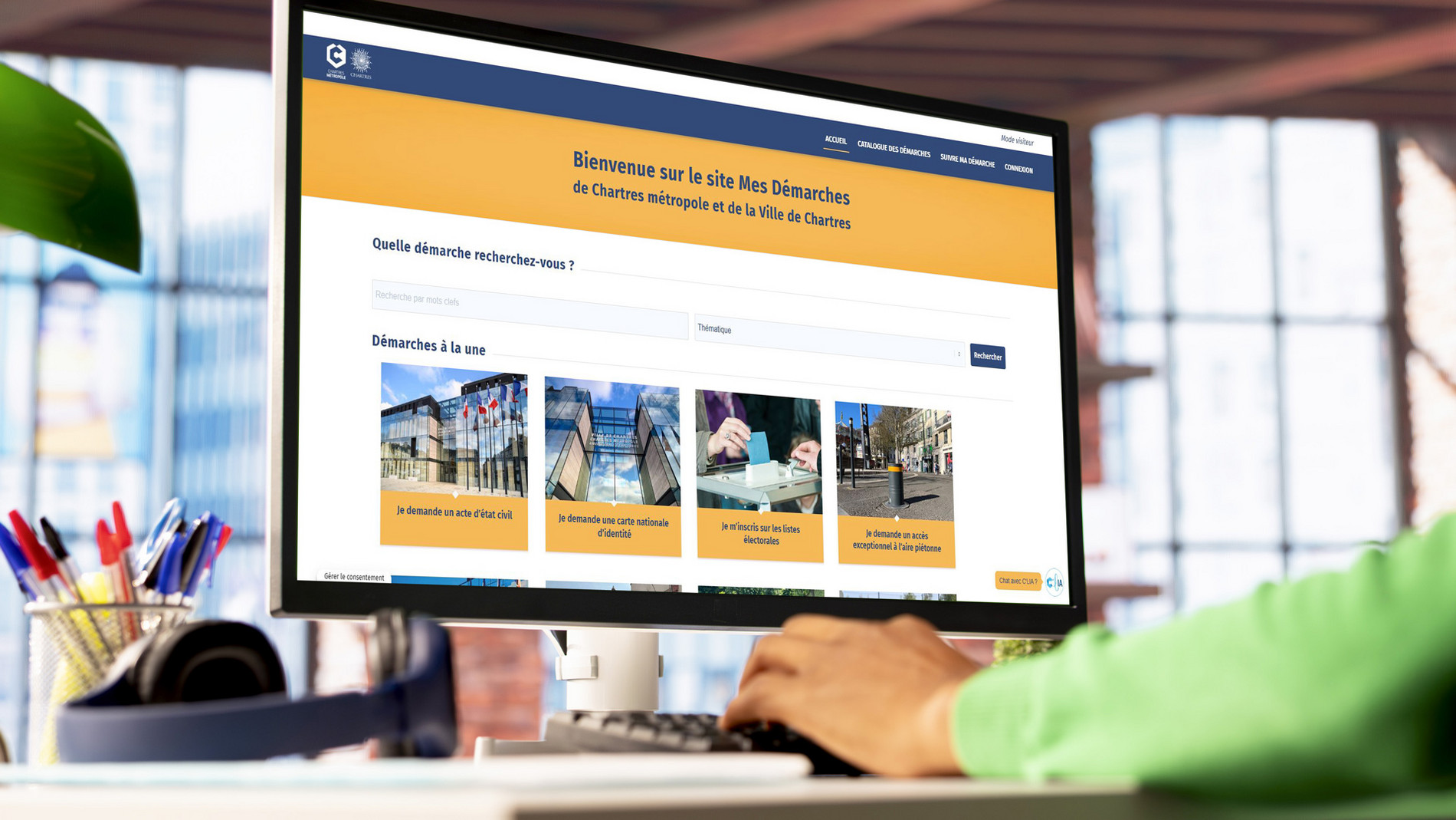 Mes Démarches : le site pour réaliser en ligne vos démarches administratives sur le territoire de Chartres métropole