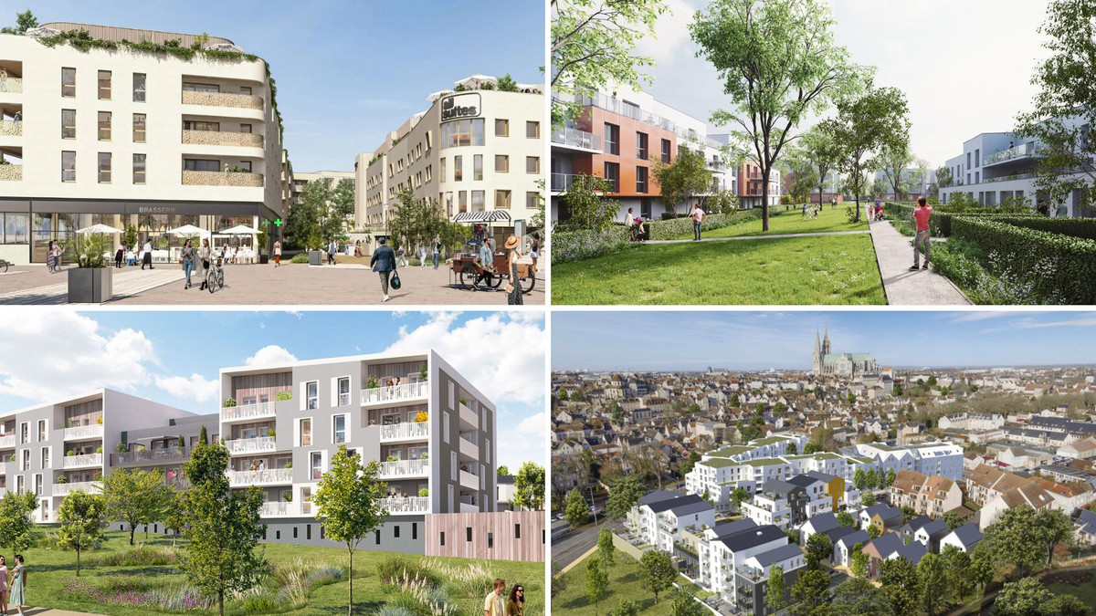 Images de présentation des projets immobiliers en cours ou à venir à Chartres