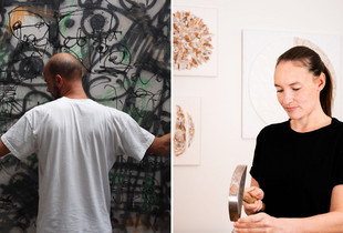 Les artistes Nep- et &Eacute;lo&iuml;se Baro