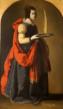 Musée des Beaux-Arts : Sainte-Lucie par Francisco de Zurbarán