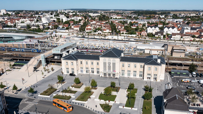 Vue aérienne du Pôle Gare en novembre 2024