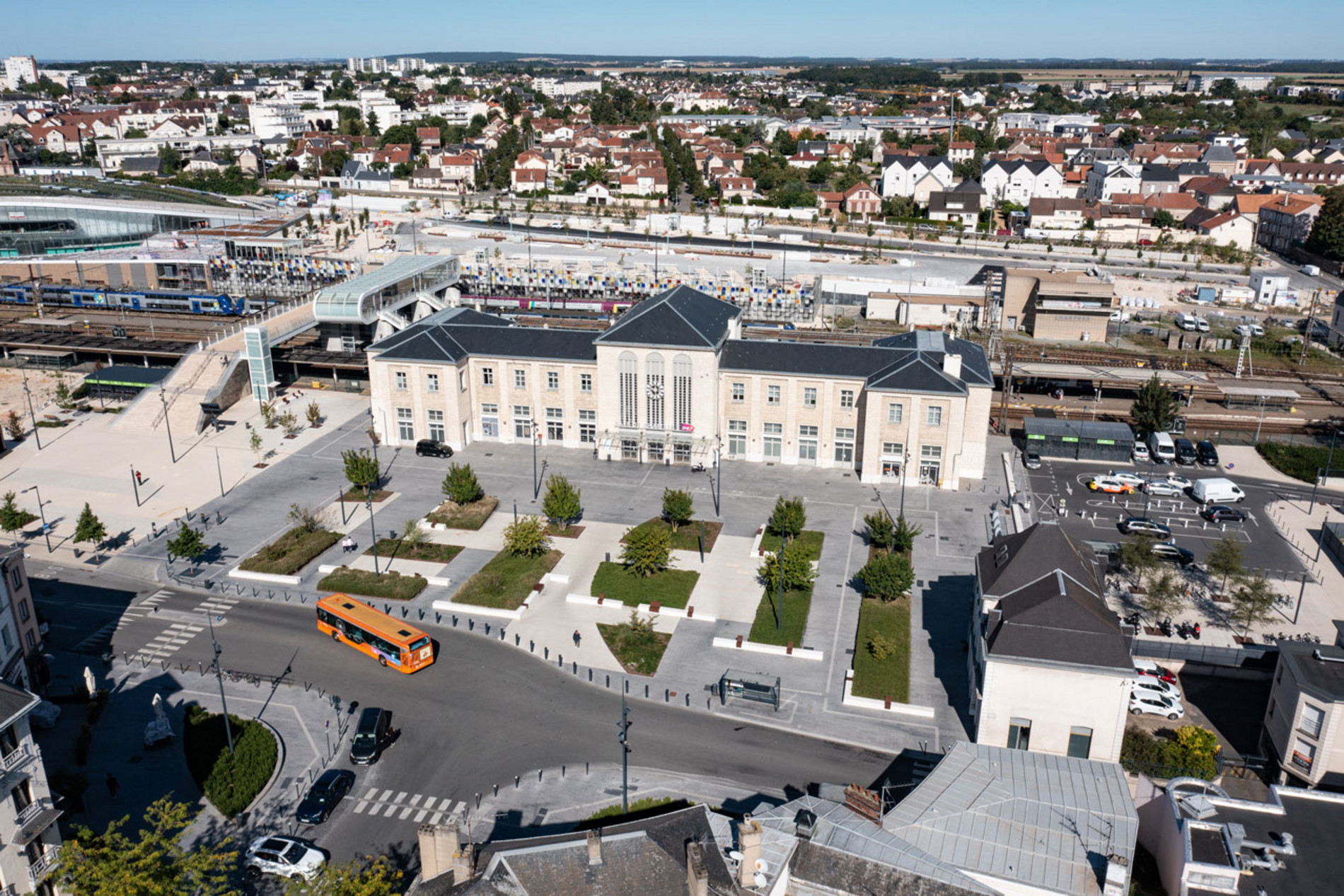 Vue aérienne du Pôle Gare en novembre 2024