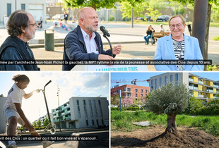Jean-Pierre Gorges a exprimer son enthousiasme sur l'évolution du quartier des Petits Clos.