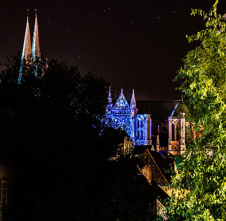 Chartres en lumières, illumination des bords de l'Eure, 2018 – Ville de Chartres