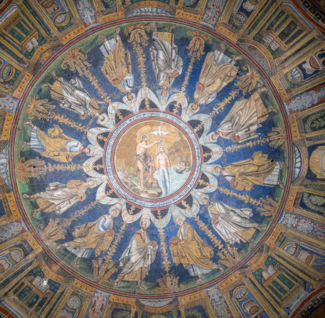 Détails de la mosaïque du Baptistère de Néon - Ravenne - ©Comune di Ravenna