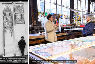 Élodie Vally, directrice des Ateliers Lorin et Isabelle Vincent, adjointe au maire de Chartres en charge de la culture et du patrimoine