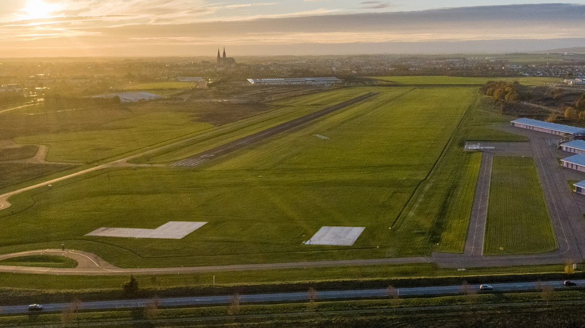 Vue aérienne du plateau Nord-Est