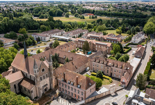 Vue aérienne de l'église Saint-Brice