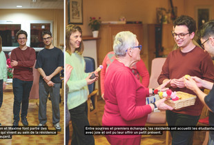 Les &eacute;tudiants en m&eacute;decine qui r&eacute;sident &agrave; la r&eacute;sidence autonomie Marcel-Gaujard &agrave; Chartres