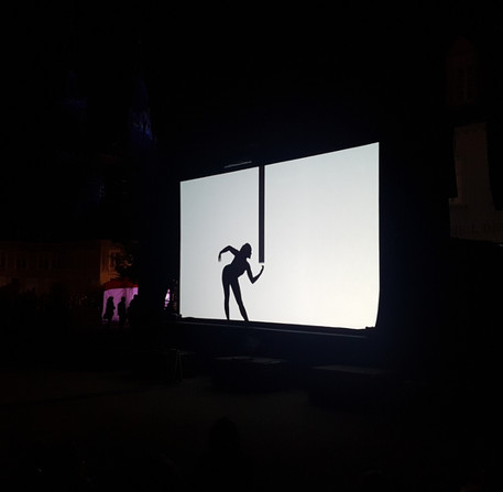 Spectacle « Moving Shadows », de Die Mobilés, place Châtelet – Ville de Chartres