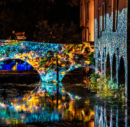 Chartres en lumières, illumination des bords de l'Eure, 2018 – Ville de Chartres