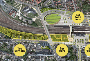 Plan de masse du Pôle Gare