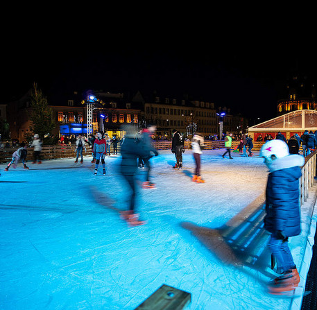 Noël à Chartres 2018, patinoire de la place des Épars – Ville de Chartres