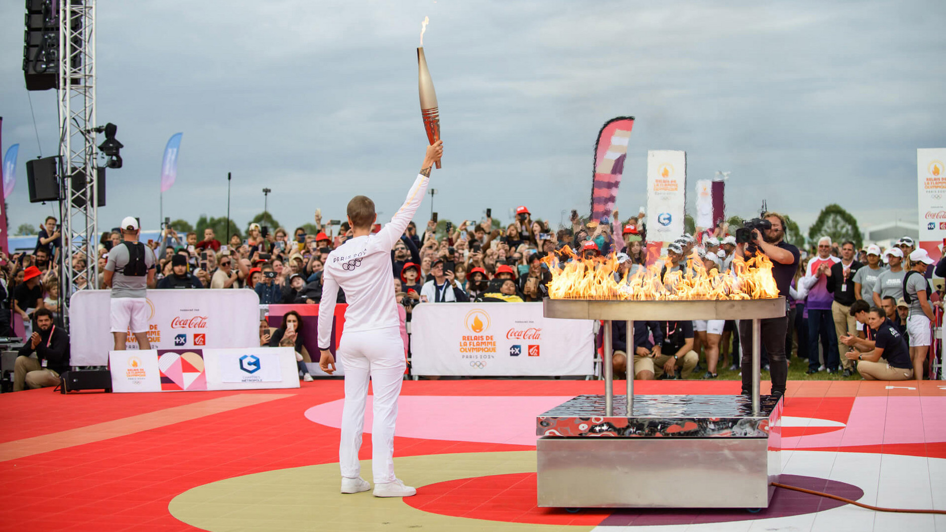 Le relais de la Flamme Olympique à Chartres