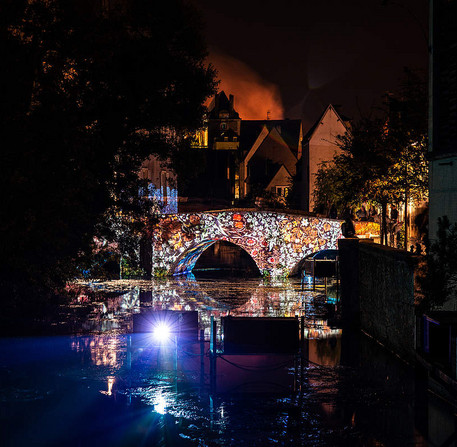 Chartres en lumières, illumination des bords de l'Eure, 2018 – Ville de Chartres