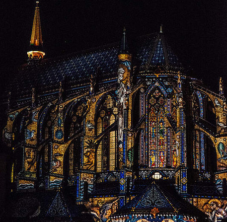 Chartres en lumières, illumination de l'église Saint-Pierre, 2018 – Ville de Chartres