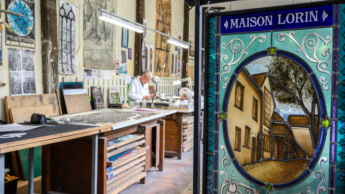 Vue sur les ateliers de création des ateliers Lorin