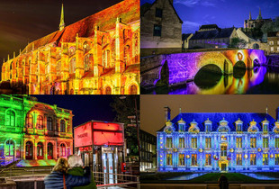 Les monuments de la ville illumin&eacute;s par Chartres en lumi&egrave;res