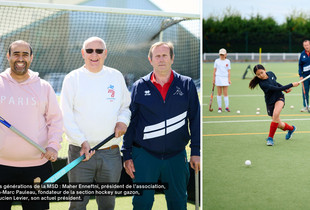 Les membres de l'association MSD Hockey sur gazon.