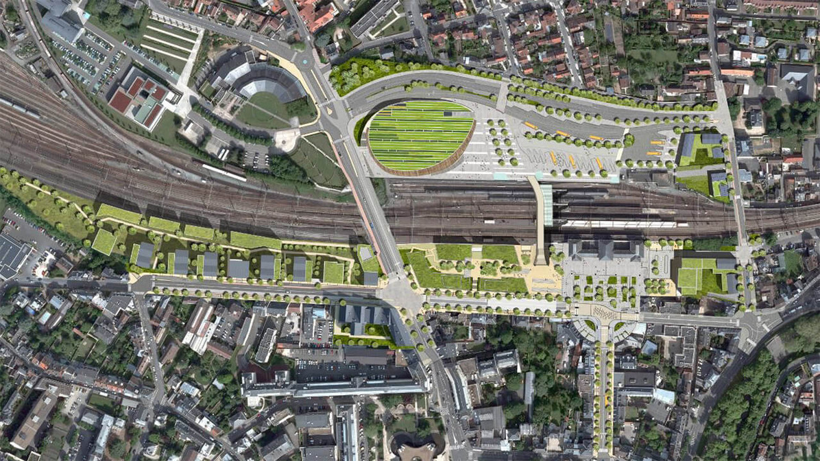 Pôle gare : plan de masse – Ville de Chartres