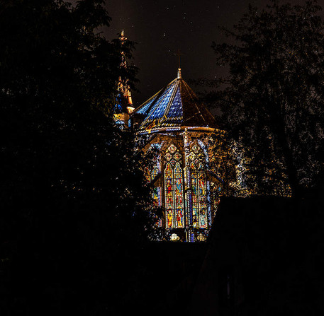 Chartres en lumières, illumination de l'église Saint-Pierre, 2018 – Ville de Chartres