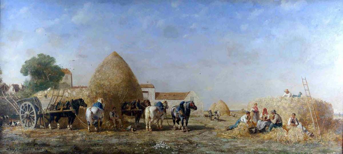 Mus&eacute;e des Beaux-Arts : Le Repas des moissonneurs de Jules Veyrassat