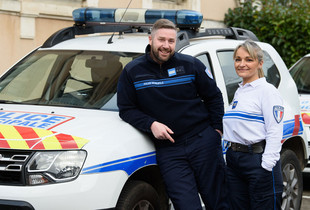 Zulmira Leplatre et Laurent Hoffmann, les deux chefs de service de la police municipale de Chartres