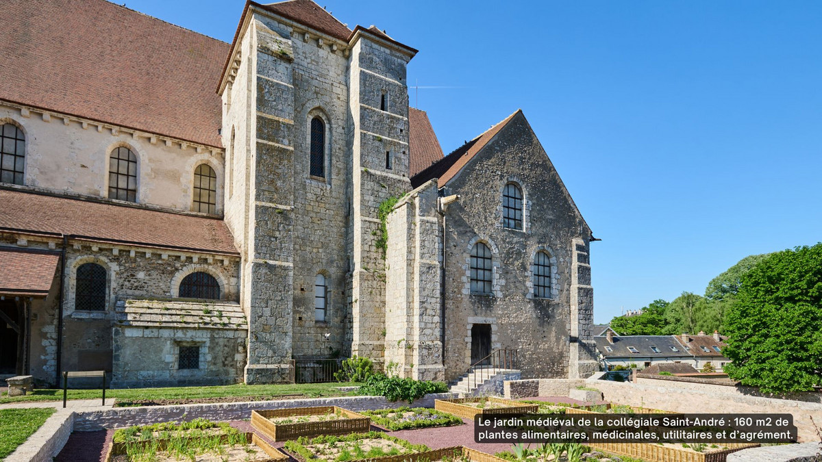La collégiale Saint-André à Chartres et son jardin médiéval