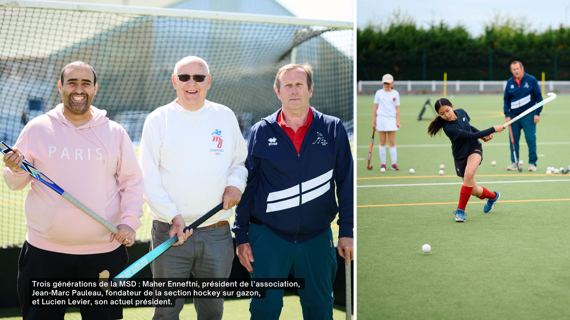 Les membres de l'association MSD Hockey sur gazon.