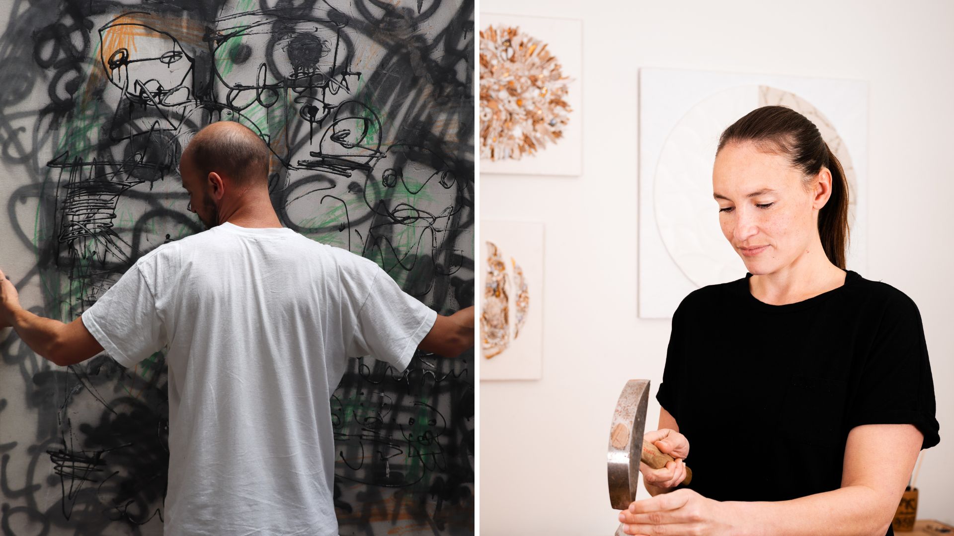 Les artistes Nep- et &Eacute;lo&iuml;se Baro