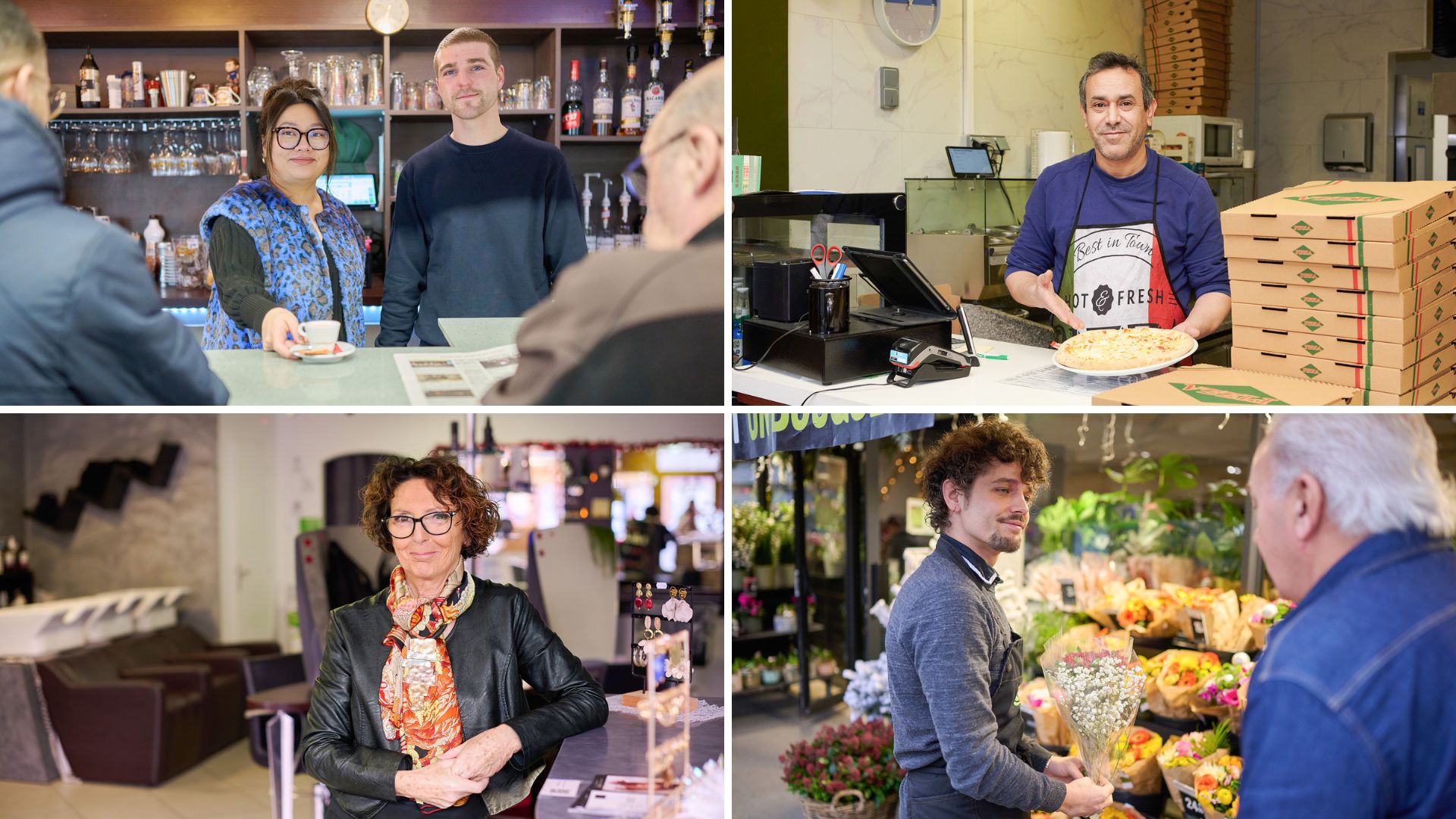 Portraits de quelques commerçants de la place Jeanne d'Arc et de la rue Patton.
