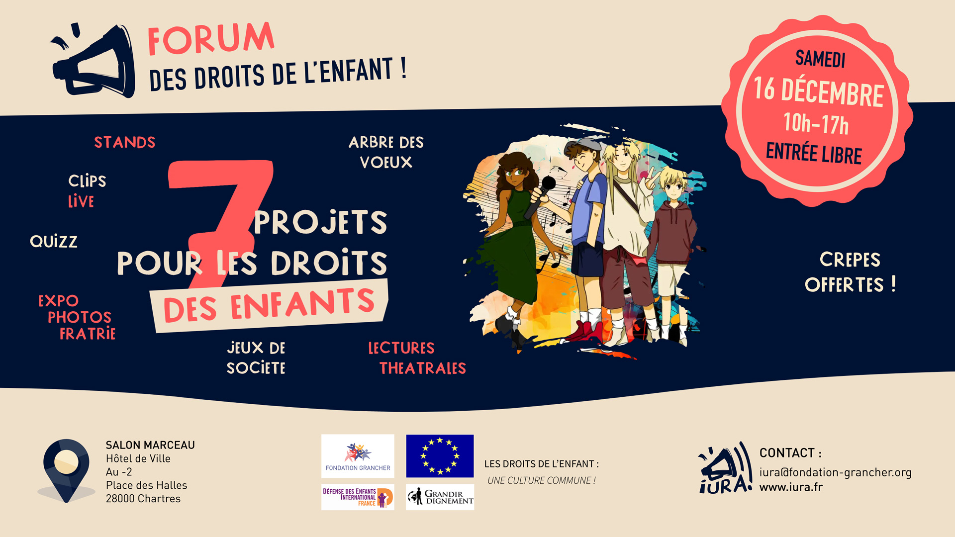 Forum des droits de l'enfant 2023 à Chartres