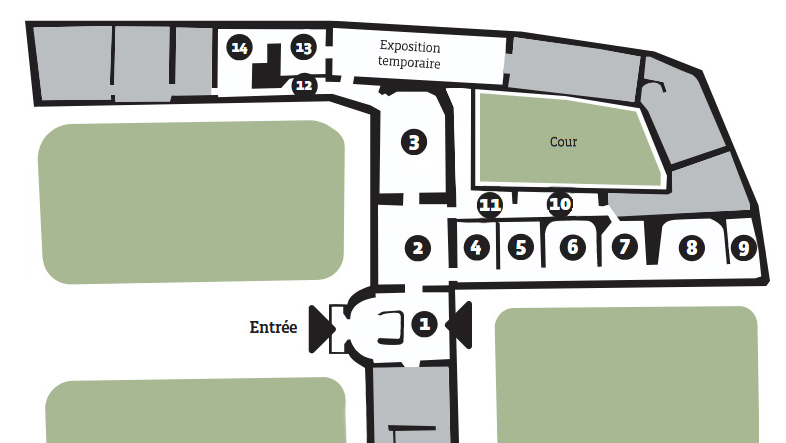 Plan du mus&eacute;e des Beaux-Arts de Chartres