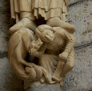 39. La femme de Putiphar. Portail nord. Cathédrale de Chartres